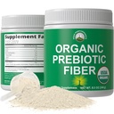 Βιολογικές προβιοτικές ίνες 3 σε-1 Vegan Powder for Gut Health. Πρεβιοτικά που βασίζονται σε οργανικά φυτά με βάση τα προβιοτικά του USDA με οργανική ινουλίνη (Jerusalem Artichoke), Acacia Fibers, SunFiber