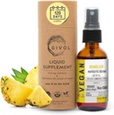 Organic Raw Bromelain Mist-Liquid Pineapple Extract - Ενισχυμένη Ικανότητα 500mg, για Παιδιά & Ενήλικες - για Digestive Υγεία, Φλεγμονώδης Ανταπόκριση, και Θεραπεία - Μη-GMO - 60ml 120 Day Supply