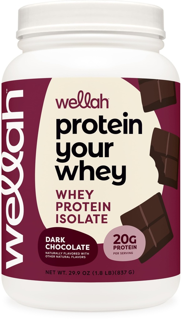 Wellah Protein Your Whey (30 μερίδες, σκούρα σοκολάτα) - Whey Protein Isolate Protein