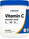 Nutricost σε σκόνη ασκορβικού οξέος (βιταμίνη C) 1LB
