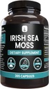 PURE αρχικά ΣΥΣΤΑΤΙΚΑ Irish Sea Moss (365 κάψουλες) Πάντα καθαρό, χωρίς πρόσθετα ή πληρωτικά, Εργαστήριο Επαληθευμένο