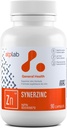 ATP LAB Synerzinc 90 caps - Vegan Zinc Supplement for Men and Women - Zinc Mineral Supplements - Healthy Skin - Zinc Vitamins for Adults