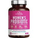 Women's Probiotic, 120 Billion & 32 Strains with Cranberry, Prebiotics & Digestive Enzymes, Gut, Vaginal & Urinary Tract Support, 30 Delayed Release Capsules