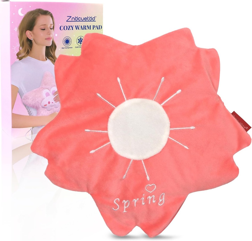 Microwavable Θέρμανση Pad για την περίοδο Cramps Pain Relief- μικροκυμάτων Θέρμανση Pad for Women with Moist Heat Pack for Neck Shoulder Χαριτωμένο ζεστό compress Cozy Pad Plush Valentines Δώρα για κορίτσια