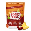 FocusFuel Energy Chews – Fruit Punch Flavor (15 Μερίδες) – 100mg καφεΐνη + L-Θεανίνη + B12, Μαγνήσιο – Ενίσχυση Εστίαση & Ενέργεια – Δεν συντριβή ή Jitters