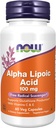NOW Συμπληρώματα Τροφίμων, Alpha Lipoic Acid 100 mg με Βιταμίνες C & E, Free Radical Scavenger*, 60 Veg Κάψουλες