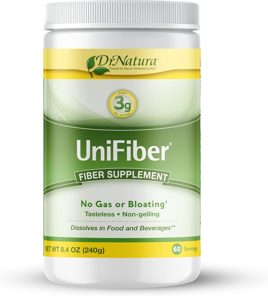 Dr. Natura® Unifiber, Φυσικό συμπλήρωμα ινών, 8.4-Ounce