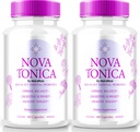 (2 Pack) NovaTonica Capsules, Nova Tonica to Support Naturally Healthy and Glowing Skin, Extra Strong Supplement to Support Hydration, Skin-Enhancing Vitamin Pills, Nova Tonic Reviews (120 Capsules)