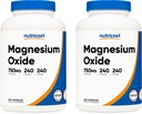 Nutricost oxide μαγνήσιο 750mg, 240 κάψουλες (2 φιάλες)