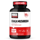 FORCE FACTOR Chaga Μανιτάρια κάψουλες, συμπλήρωμα μανιταριών για την υποστήριξη της υγείας και της πέψης, κατασκευασμένο από πραγματικά μανιτάρια, Vegan, μη GMO, 120 κάψουλες