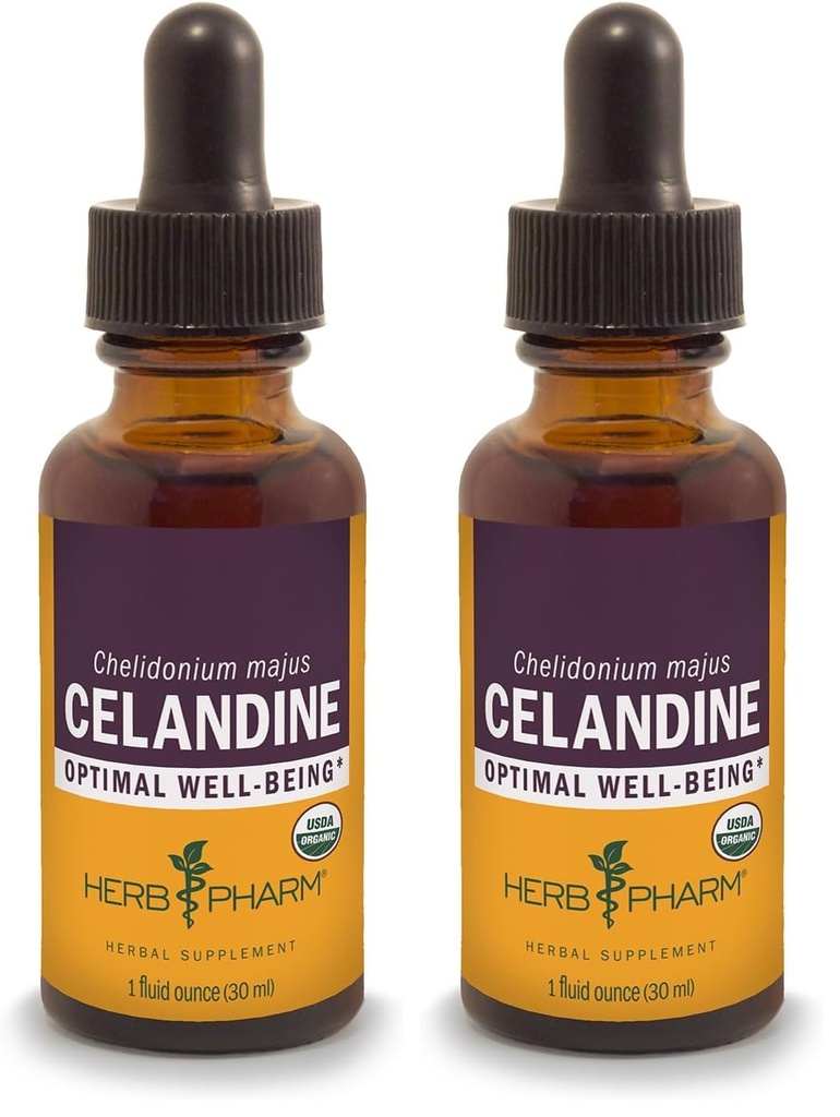 Βότανο Pharm Certified Organic Celandine Liquid Extract - 1 ουγγιά (πακέτο του 2)