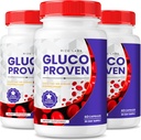 rize labs - Gluco Proven Κάψουλες - Προηγμένα χάπια συμπλήρωμα Φόρμουλα, μέγιστη υποστήριξη αντοχής, όλα τα φυσικά συν οργανικά μη ΓΤΟ (180 κάψουλες)