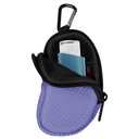 MEDMAX Neoprene Asthma Inhaler Holder, Protective Portable Travel Handy Holster, Lightweight Carrying Case with Carabiner Clip and Mesh Pocket Inside, Inhaler Not Included (Case Only) (Violet)