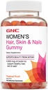GNC Γυναικεία μαλλιά, δέρμα & νύχια Gummy - Τροπικά φρούτα, 150 Gummies, Περιέχει βιοτίνη για ισχυρή και υγιή μαλλιά, δέρμα και νύχια