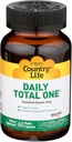 Country Life Daily Total One with Iron - Full Spectrum Digestive Enzyme Blend - 60 κάψουλες χορτοφάγων
