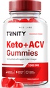 rize labs - Trinity Keto+ACV Gummies για Σύνθετη απώλεια βάρους, όλα τα φυσικά συμπλήρωμα μηλίτη μήλου, 500 mg (60 Gummies)