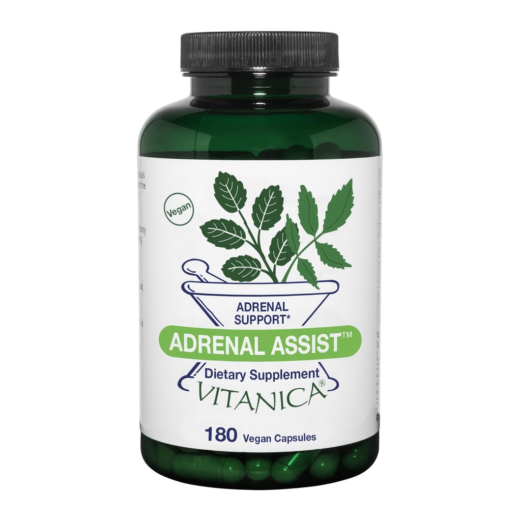 Vitanica Adrenal Assist, Adrenal support, Vegan, 180 κόμης