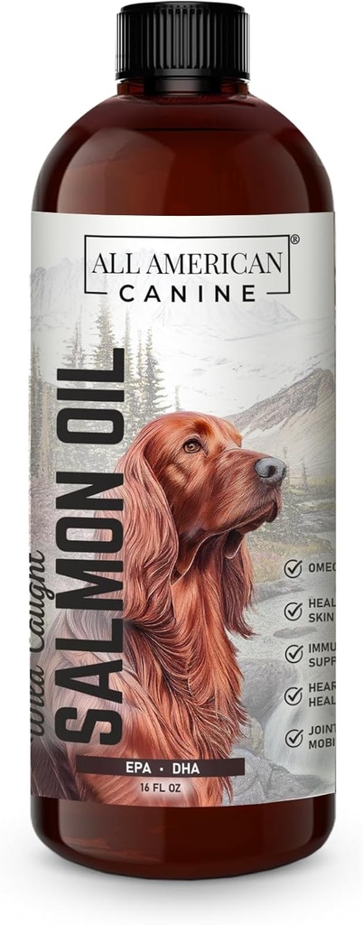 Ωμέγα 3 Fish Oil Υγρό συμπλήρωμα διατροφής για το δέρμα, το παλτό, κοινή και ανοσοποιητική υγεία, 16 fl oz