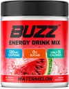 Morning Buzz Energy Drink Powder - Energy Boost Drink Mix - Sugar-Free Energy με Αντιοξειδωτικά - Morning Kickstart και Sports Nutrition Endurance Product - 30 Μερίδες, Καρπούζια, 8 Ουγγιά
