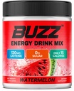 Morning Buzz Energy Drink Powder - Sugar Free Energy Drink Mix - Pre Workout Drink Mix with 18 Vitamins & Minerals, No Jitters, No Crash - Gluten Free, No Artificial Dye, Original Watermelon Flavor