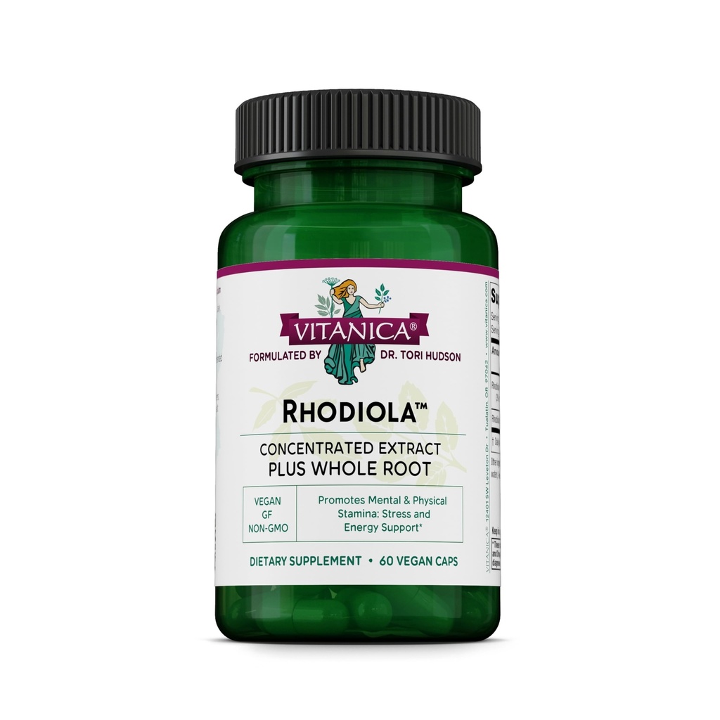 Vitanica Rhodiola Rosea Root Extract 200mg, Dr. Formulated, 3% Rosavins & 1% Salidroside, Rhodiola Root 85mg, Vegan, 60 κάψουλες
