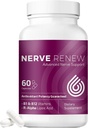 NERVE RENEW Advanced Nerve Support - 300mg Σταθεροποιημένο R-Alpha Lipoic Acid, Vitamin B Complex, Benfotiamine, Βότανα για γρήγορης δράσης υποστήριξη