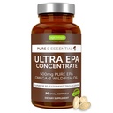 Igennus Ultra Pure Omega-3 EPA 500mg, υψηλής συγκέντρωσης IFOS Certified Wild Fish Oil, Προηγμένη μορφή τριγλυκεριδίων rTG, μη-GMO, 90 μικρά Softgels