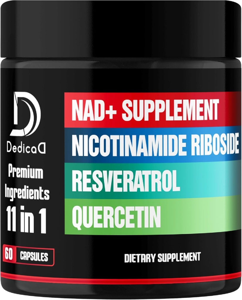 11in1 NAD συμπλήρωμα με Νικοτιναμίδιο Riboside, Quercetin, ρεσβερατρόλη και 8 Περισσότερα - 2 Μήνες Προμήθεια