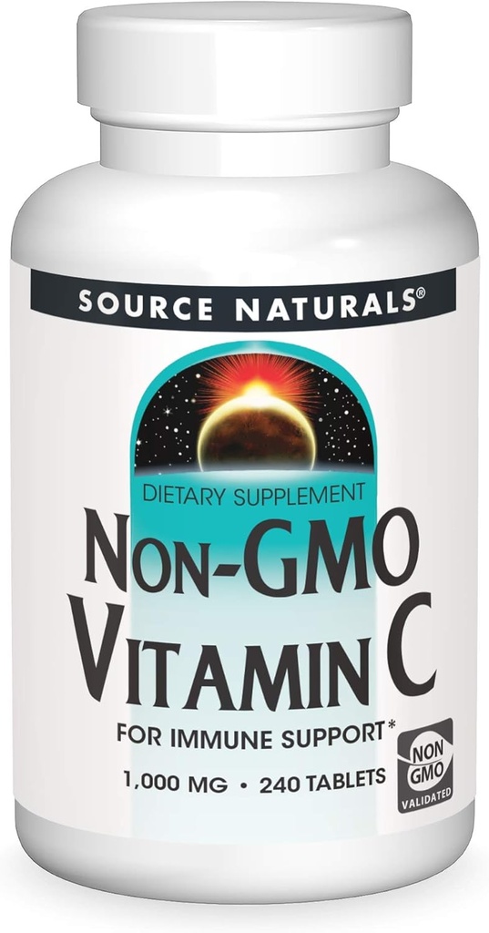 ΠΗΓΕΣ NATURALS Μη ΓΤΟ Δισκίο Βιταμίνης C, 240 Αριθμός
