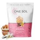 One Sol Lean Plant Protein Powder, Pea & Brown Rice Protein, Low Carb, Vegan Friendly - Γλουτένη, Λακτόζη, & Χωρίς σόγια - Όχι Προστιθέμενη Ζάχαρη, Μη ΓΤΟ, Καθαρή Διατροφή, Χωρίς Μπλόφα (Vanilla Caramel Cupcake)