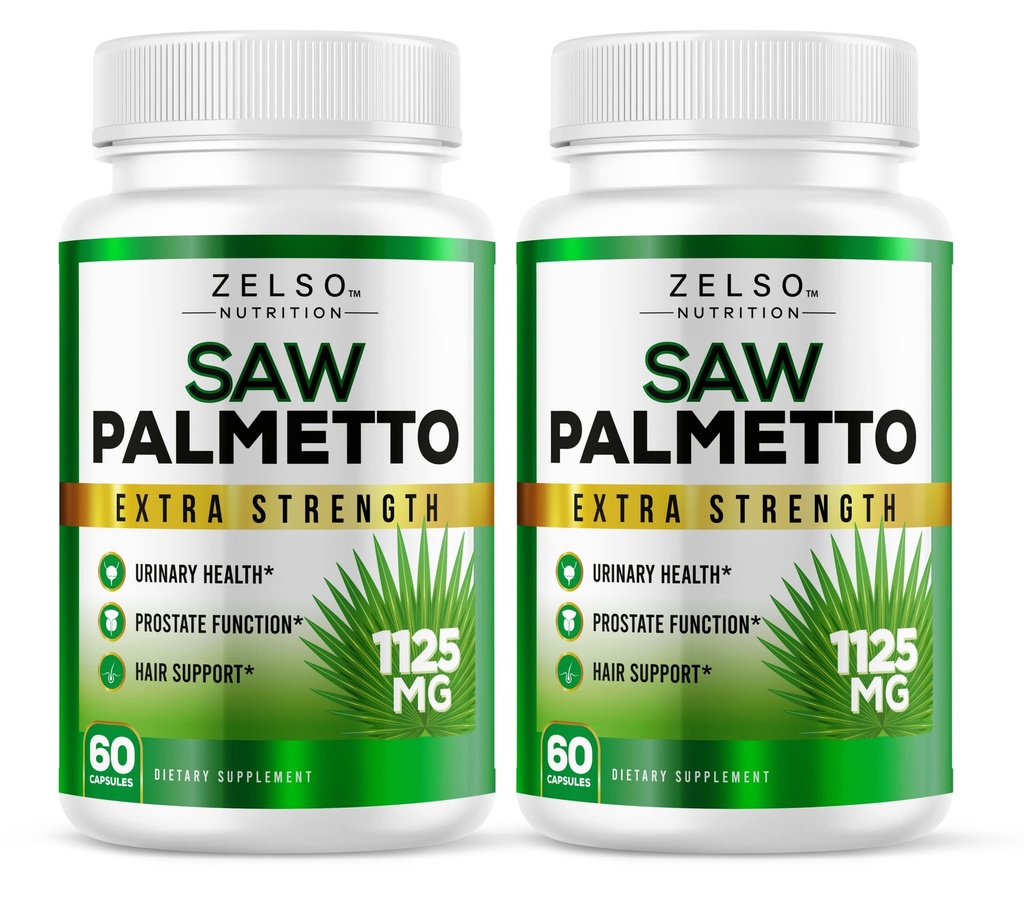 (2 πακέτο) Πριόνι Palmetto συμπλήρωμα Prostate για τους άνδρες, 3-σε-1 οφέλη, DHT Blocker ανάπτυξη των μαλλιών και Beta Blocker, ούρα υγεία, Prostate υποστήριξη λειτουργία, 2 μήνες προσφοράς