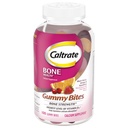 Caltrate Gummy Bites 500 mg Συμπλήρωμα ασβεστίου και βιταμίνης D, Μαύρο κεράσι, Φράουλα, Πορτοκαλί - 100 Count
