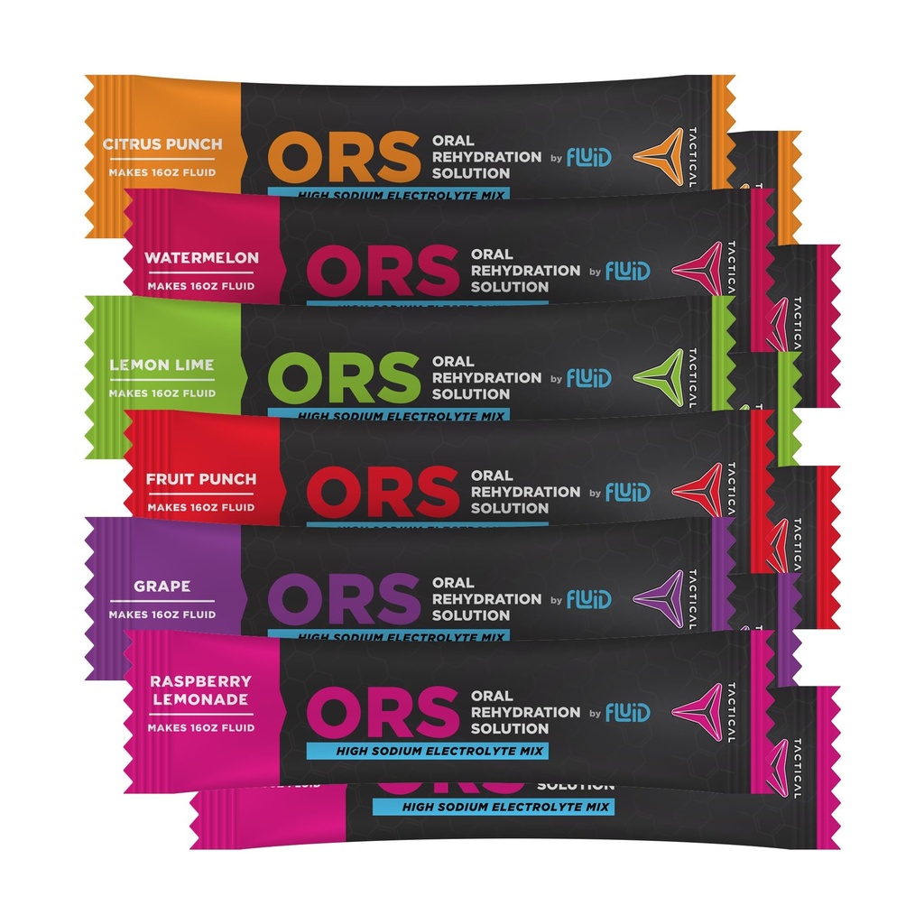 Υγρό Τακτικό - ORS Extreme Dehydration Electrolytes, 6-Flavor Variety Pack 