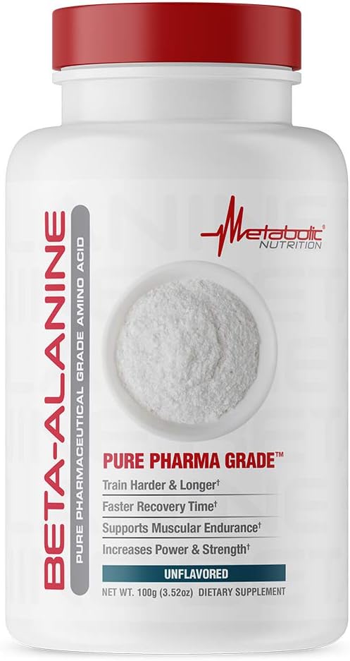 Metabolic Nutrition Beta Alanine, 100 Grams, Powder
