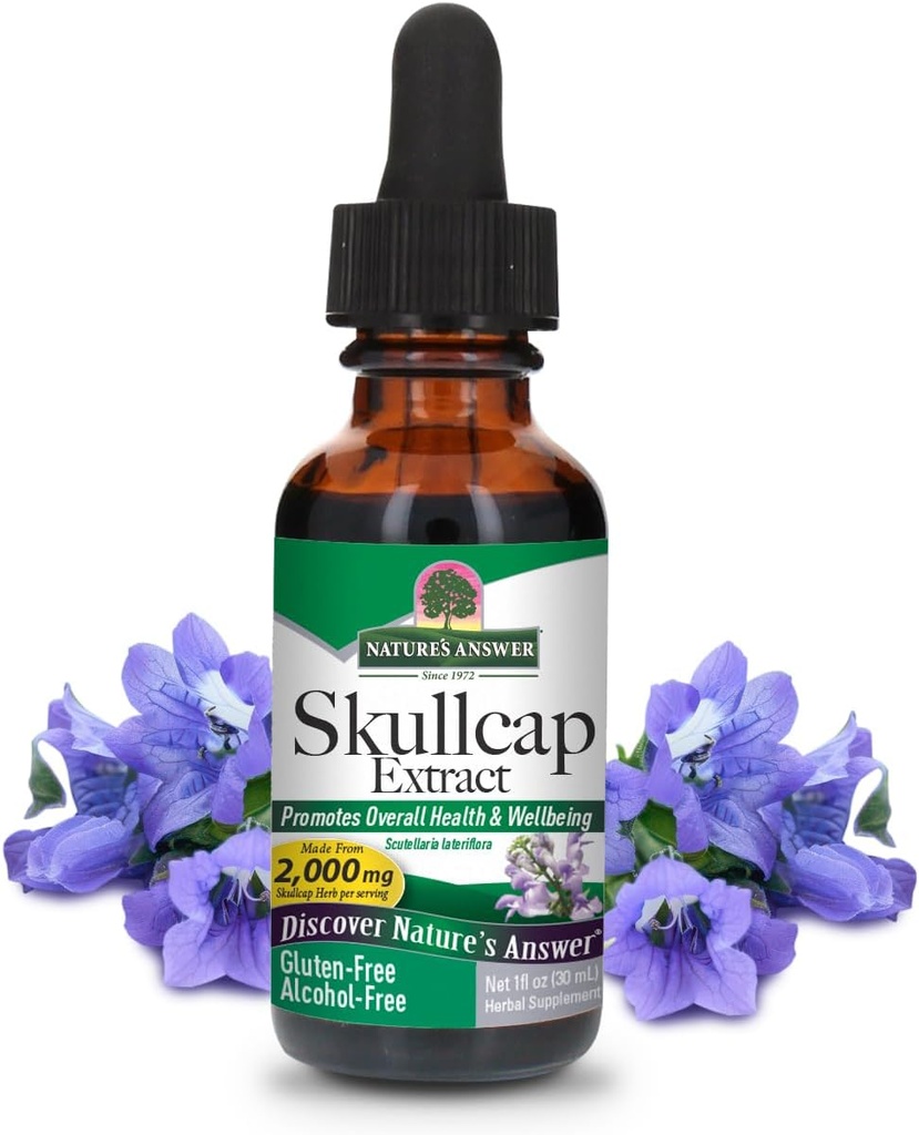 Nature's Answer Alcohol-Free Skullcap Herb, 1-Fluid Ounce