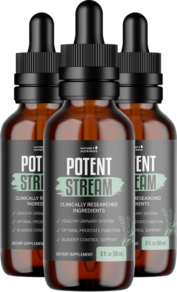 PotentStream Drops - Original Formula, Φυσικό συμπλήρωμα υγρών με εκχυλίσματα φυτών 