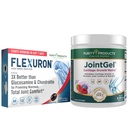 Προϊόντα καθαρότητας Flexuron Joint Formula + Joint Gel Flexuron (Ελαιόλαδο κριλ, Υαλουρονικό οξύ χαμηλού μοριακού βάρους, ασταξανθίνη) - Joint Gel Berry Powder (Bioactive Collagen Peptides + MSM)