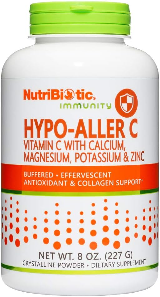 NutriBiotic Hypo-Aller C σε σκόνη Βιταμίνη C και Ορυκτά για Αντιοξειδωτικό & Κολλαγόνο Υποστήριξη 