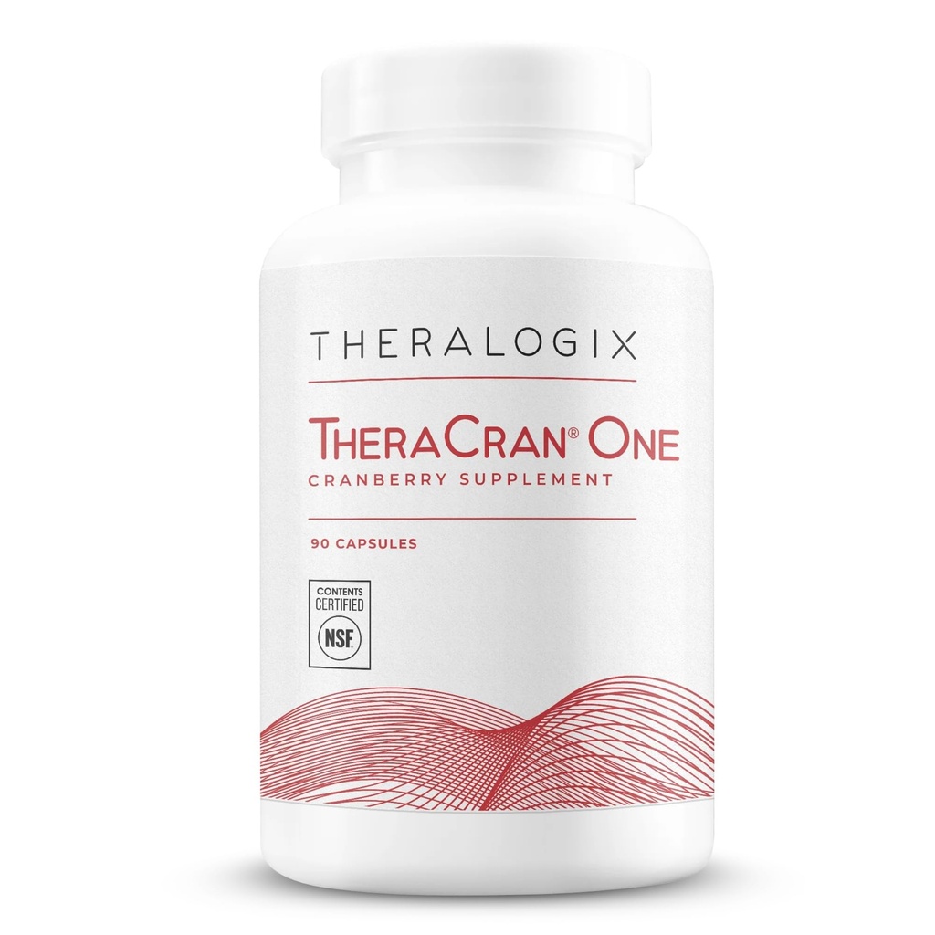 Theralogix TheraCran One Cranberry Κάψουλες - 90-Day Supply - Συμπλήρωμα για τους άνδρες και τις γυναίκες - για την υποστήριξη της ουροποιητικής Φυλλαδικής Υγείας* - 36mg Διαλυτά PACs ανά κάψουλα - NSF Certified, 90 Count (Pack of 1)