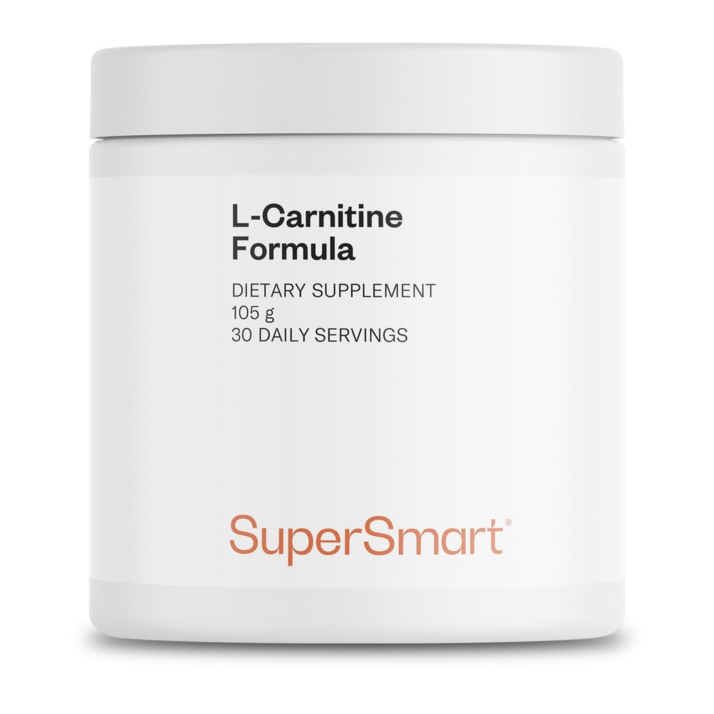Supersmart - L-Καρνιτίνη Φόρμουλα (Φυσική Λεμονί Γεύση) - 2-σε-1 με Acetyl L-Καρνιτίνη & L-Καρνιτίνη Tartrate Powder - Amino Acids Complex Supplement 