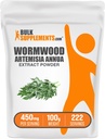 BulkSupplements.com Wormwood Extract Powder - Artemisia Annua Πηγαίνεται από φύλλα γλυκού Wormwood, συμπλήρωμα βοτάνων - Χωρίς γλουτένη, 450mg ανά Σερβίρισμα, 100g (3.5 oz) (πακέτο του 1)