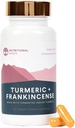 Διατροφικές Ρίζες - ινδική Turmeric + Frankincense - Με 95% Κουρκουμινοειδή, Curcumin Longa, Boswellia Serrata & Μαύρο Πιπέρι - Υποστηρίζει Κοινή Υγεία - Συμπλήρωμα διατροφής - 1 Μήνα προσφοράς - 60 κάψουλες