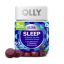 OLLY Extra Strength Sleep Gummy, 5 mg μελατονίνη, L-Θεανίνη, χαμομήλι, λεμονιού, Sleep Aid, BlackBerry - 50 Count