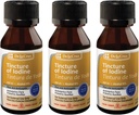 De La Cruz 2% Iodine First Aid Antiseptic, Made in USA 1 FL OZ (3 Bottles)