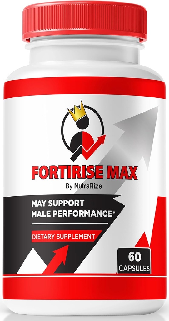 Fortirise Max, Official Fortirise Max for Men - Υποστηρίζει Σταμίνα και Ενεργειακά Επίπεδα, Όλα τα φυσικά Formula για να υποστηρίξει την απόδοση και τη συνολική υγεία, Fortirise Max χάπια κριτική (60 κάψουλες)