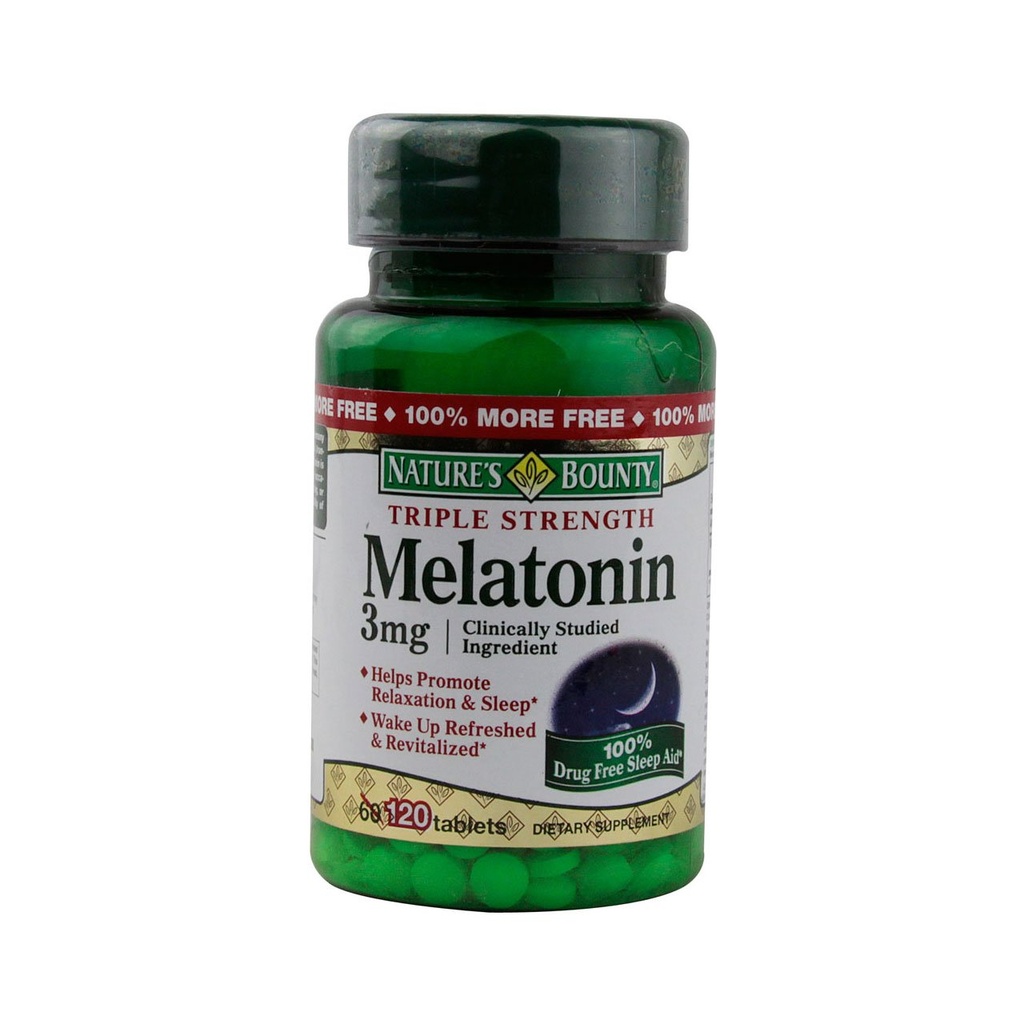 Nature's Bounty Melatonin 3 mg Tabletισκία 120 Tabletισκία (Συσκευασίες των 4)