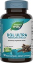 Nature's Way DGL Ultra, Premium εκχύλισμα ρίζας γλυκόριζας, Καταπραϋντική ανακούφιση *, Με GutGard, 75 mg ανά υπηρεσία, Χωρίς γλουτένη, 90 κάψουλες Vegan (συσκευασία Μαΐου Vary)
