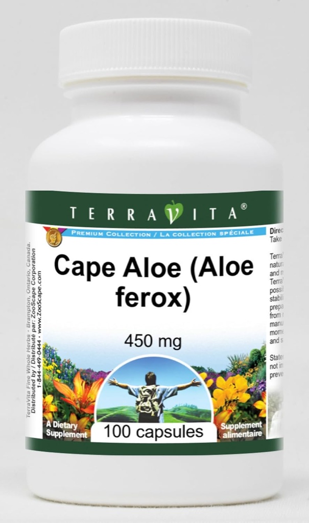 Cape Aloe (Aloe ferox) - 450 mg (100 κάψουλες, ZIN: 514685) - 3 συσκευασίες