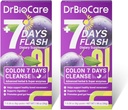 DrBioCare Colon 7 Ημέρες Καθαρισμός, 7 Ημέρες Flash, Καθαρισμός Κολώνων, Detox & Digestive Υποστήριξη, Prune Γεύση - 14 Πακέτα