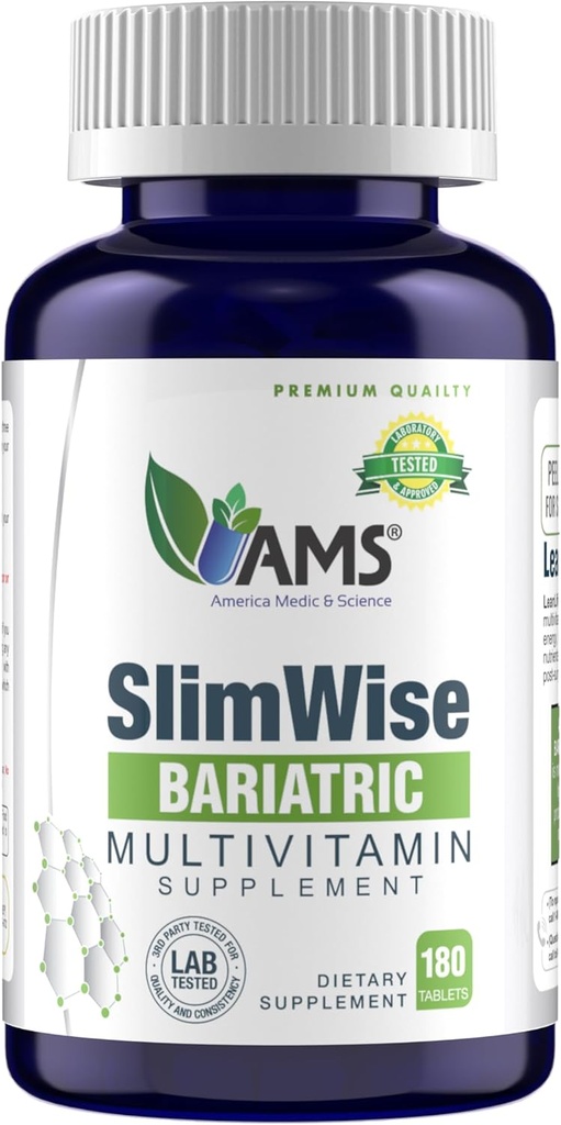 America Medic & Science SlimWise Μπαριατρική Πολυβιταμίνη – 180 Caplets 